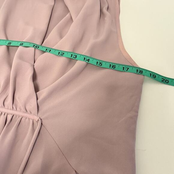 Aritzia Wilfred Sabine Dress Sleeveless Faux Wrap Size Med Mini Ballet Feminine - Picture 11 of 12